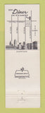 Matchbook Cover - The Diner on Sycamore Cincinnati OH Full Length