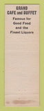 Matchbook Cover - Grand Cafe Reno NV WEAR
