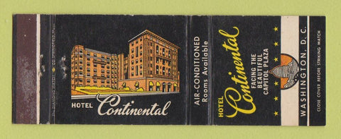Matchbook Cover - Hotel Continental Washington DC