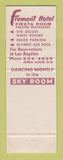 Matchbook Cover - Hotel Fremont Casino Las Vegas NV