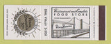 Matchbook Cover - Percy Brown's Grocery Stores 1955 Wilkes Barre PA