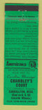 Matchbook Cover - Chamberley's Court Carrollton MS Perkins Americana GREEN