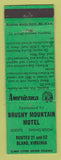 Matchbook Cover - Brushy Mountain Motel Bland VA Perkins Americana GREEN