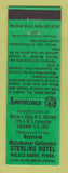 Matchbook Cover - Keystone Match Club Wilkes Barre PA Perkins Americana GREEN