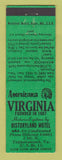 Matchbook Cover - Historyland Motel Tappahannock VA Perkins Americana GREEN