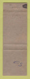Matchbook Cover - Burgess Grocery Camden NC WEAR Perkins Americana GREEN