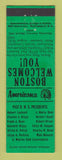Matchbook Cover - RMS Convention Boston MA 1960 Perkins Americana GREEN