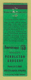 Matchbook Cover - Pendleton Grocery Spotsylvania VA Perkins Americana GREEN