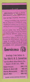 Matchbook Cover - RMS Convention Miami Beach FL 1959 Perkins Americana PINK