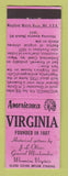 Matchbook Cover - Oliver General Store Wicomico VA Perkins Americana PINK