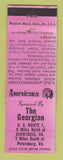 Matchbook Cover - Georgian Dinwiddie VA WORN Perkins Americana PINK