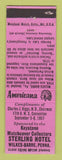 Matchbook Cover - Keystone Match Club Wilkes Barre PA Perkins Americana PINK