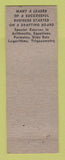 Matchbook Cover - Industrial Trades Institute Akron OH