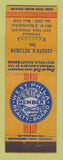 Matchbook Cover - Joseph Setzman Real Estate West Philadelphia PA