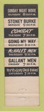 Matchbook Cover - WVEC TV Channel 13 Norfolk Hampton VA McHale's Men Show