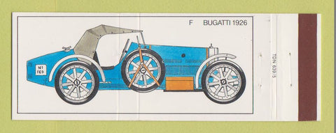 Matchbook Cover - Antique Cars 1926 Bugatti