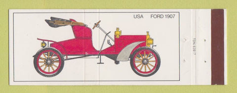 Matchbook Cover - Antique Cars 1907 Ford