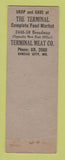 Matchbook Cover - Terminal Meat Company Kansas City MO SAMPLE