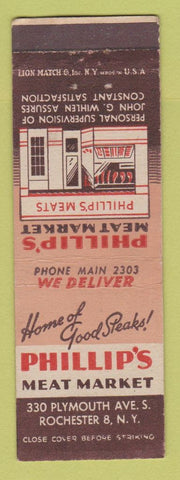 Matchbook Cover - Phillip's Meat Market Rochester NY