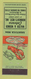 Matchbook Cover - Walter & Werner Catering Hornick's Rest Baltimore MD