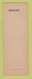 Matchbook Cover - Walter & Werner Catering Hornick's Rest Baltimore MD