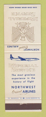 Matchbook Cover - Imperial Service Northwest Orient Airlines
