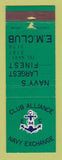 Matchbook Cover - Club Alliance Navy Exchange Japan WORN