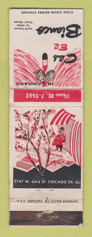 Matchbook Cover - Club El Bianco Italian Chicago IL WEAR