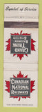 Matchbook Cover - Canadian National Railroad WEAR