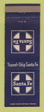 Matchbook Cover - Santa Fe Railroad