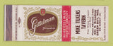 Matchbook Cover - Gettelman Beer Mike Tilkens Tavern Green Bay WI