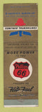 Matchbook Cover - Continental Airlines Phillips 66 oil gas WEAR