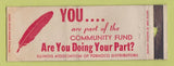 Matchbook Cover - Illinois Association Tobacco Distributors IL WORN