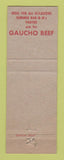 Matchbook Cover - Gaucho Brand Sliced Beef WEAR