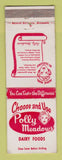 Matchbook Cover - Polly Meadows Dairy Foods girlie WEAR