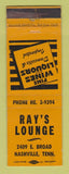 Matchbook Cover - Ray's Lounge Nashville TN WEAR