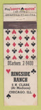 Matchbook Cover - Ringside Ranch Chicago IL WEAR