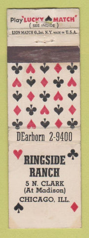 Matchbook Cover - Ringside Ranch Chicago IL WEAR