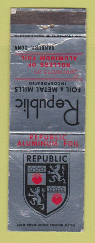 Matchbook Cover - Republic Foil Metal Mills Danbury CT WEAR