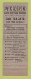 Matchbook Cover - Acorn Driving Schools Chicago?