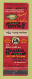 Matchbook Cover - Angelo's Place Italian Restaurant Gulfport MS WEAR