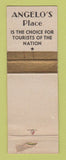 Matchbook Cover - Angelo's Place Italian Restaurant Gulfport MS WEAR