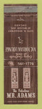 Matchbook Cover - Mr Adams Chicago IL Restaurant WEAR