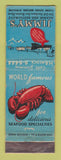 Matchbook Cover - Jimmy's Harbor Restaurant Boston MA