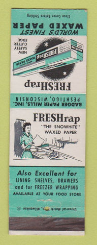 Matchbook Cover - Freshwrap Waxed Paper