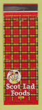 Matchbook Cover - Scot Lad Foods