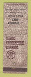 Matchbook Cover - Hart Schaffner Marx Men's Clothes Svoboda Arlington Heights IL