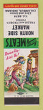 Matchbook Cover - North Side Market Grocery Columbus IN hillbilly SAMPLE