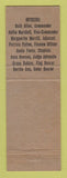 Matchbook Cover - Lansing MI Navy Mothers Club RMS Perkins Americana WHITE