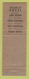Matchbook Cover AMCAL RMS Convention Fresno CA 1959 WEAR Perkins Americana WHITE